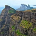 Kokankada cliff view at Harishchandragad during twilight
